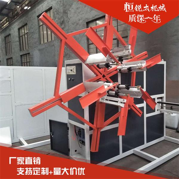 廠家定制地?zé)峁懿膯坞p工位塑料卷管機